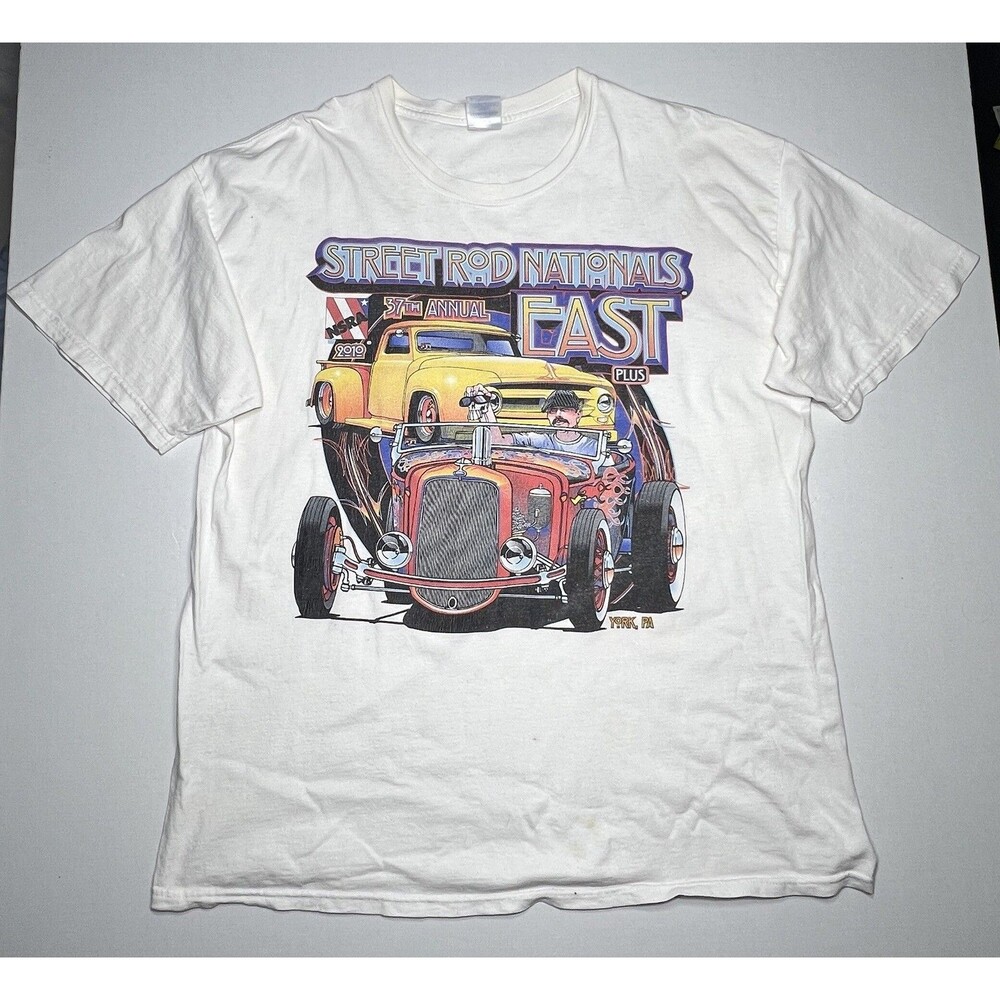 Street Rod Nationals East Graphic T-shirt men's Large hot rod car show 2010